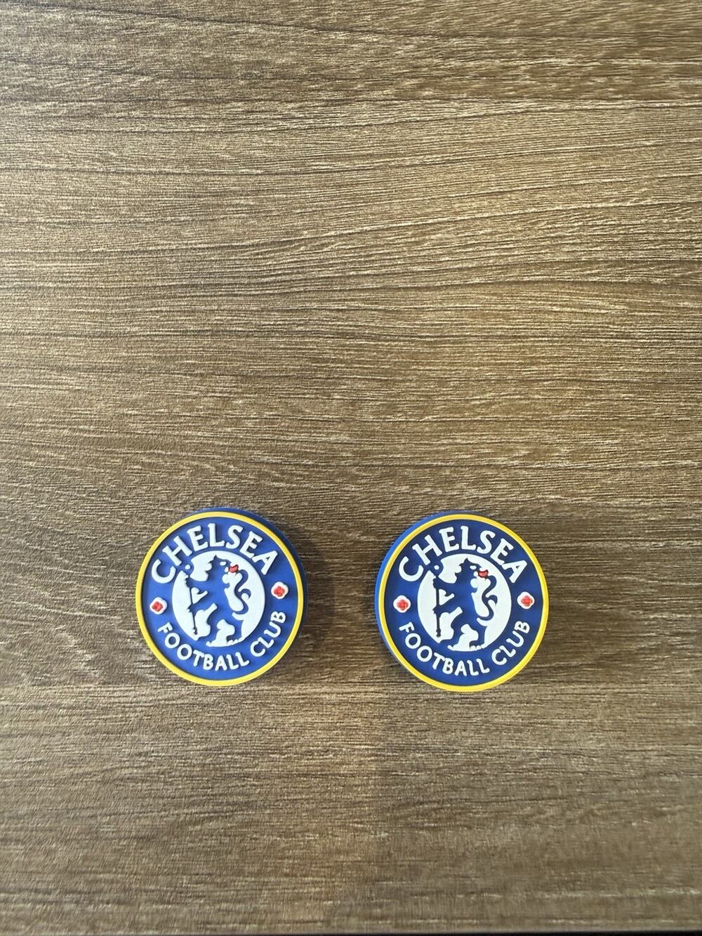 2 Chelsea Soccer Crest Shoe Charms Blue Lion Fits Crocs Wristband Accessories